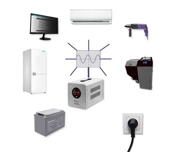 Qoltec Pure Sine Wave UPS (500VA/350W) - 1089422 - zdjęcie 5